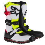 Bottes cross Alpinestars TECH-T - WHITE RED YELLOW FLUO BLACK 2024 