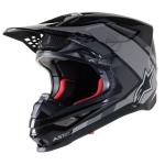 Casque cross Alpinestars SUPERTECH S-M10 - CARBON META2 - BLACK GRAY GLOSSY 2023