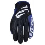 Gants cross Five MXF3 - BLACK WHITE BLUE 2021