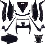 Kit carénage P2R noir brillant (11 pièces) maxi-scooter