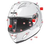 Masque Shark GRAND MODÈLE - RACE-R PRO CARBON / RACE-R PRO / RACE-R PRO GP