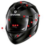 Mousses de joues Shark BIRD EYES - RIDILL 1.2