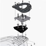 Support Top Case Givi Monolock MP3 300-500 (Sport-BUSINESS) | 2014 à 2017