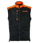 Veste enduro Kenny BODYWARMER + - BLACK NEON ORANGE 2022