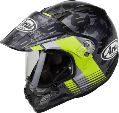 Casque Arai Tour X4 Cover Gris et Jaune