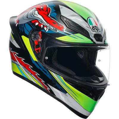 Casque K1 S DUNDEE MATT LIME/RED AGV