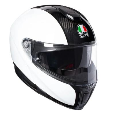 Casque SPORTMODULAR MONO - CARBON/WHITE AGV