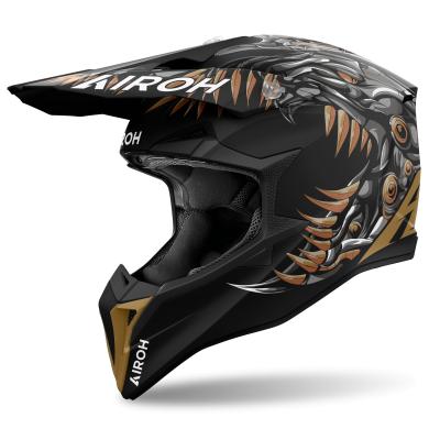 Casque cross Airoh WRAAAP - CYBORG 2025