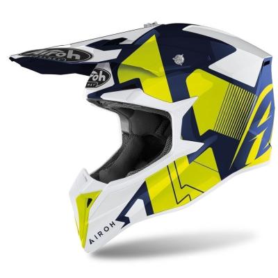 Casque cross Airoh WRAAP - RAZE - BLUE GLOSS 2023