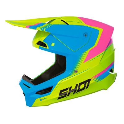 Casque cross FURIOUS TRACER KID SHOT