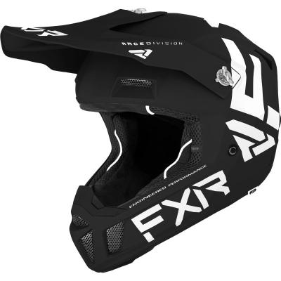 Casque cross FXR CLUTCH CX BLACK/WHITE 2022