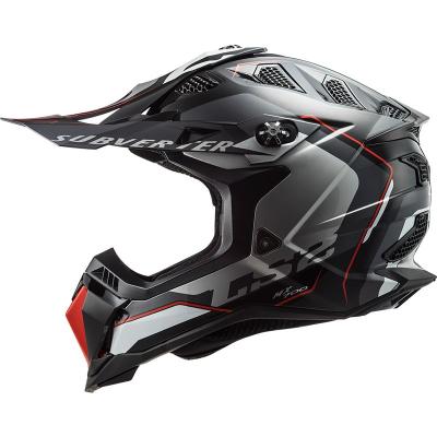 Casque cross LS2 MX700 - SUBVERTER EVO - ARCHER - BLACK SILVER 2023