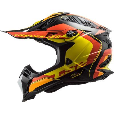 Casque cross LS2 MX700 - SUBVERTER EVO - ARCHER - BLACK YELLOW RED 2023