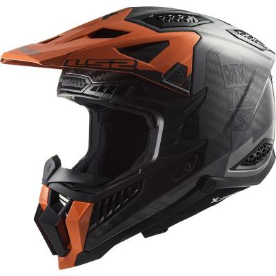 Casque cross LS2 MX703 C - X-FORCE - VICTORY - TITANIUM ORANGE 2023