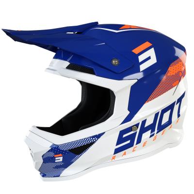 Casque cross Shot FURIOUS CAMO - NAVY ORANGE GLOSSY 2022