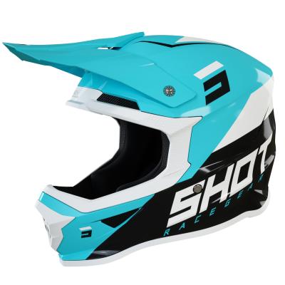 Casque cross Shot FURIOUS CHASE - BLACK TURQUOISE GLOSSY 2022