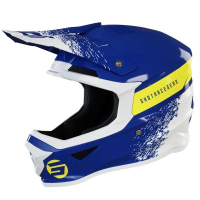 Casque cross Shot FURIOUS ROLL - NAVY GLOSSY 2022