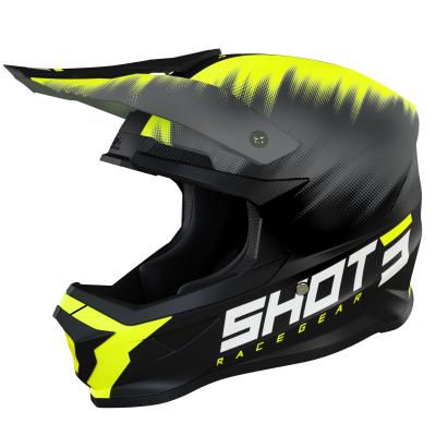 Casque cross Shot FURIOUS VERSUS - NEON YELLOW MATT 2022