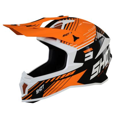 Casque cross Shot LITE FURY - BLACK NEON ORANGE GLOSSY 2022