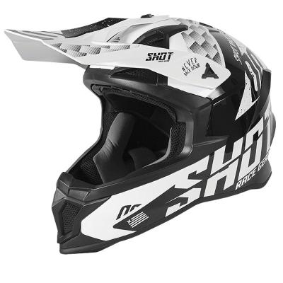 Casque cross Shot LITE - RUSH - BLACK GLOSSY 2021