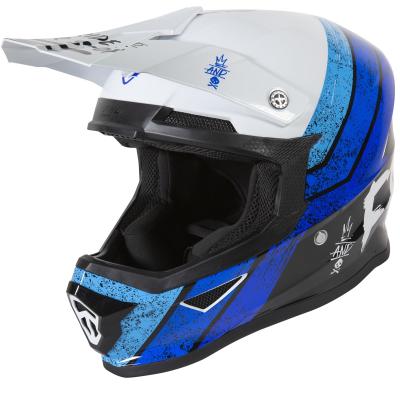 Casque cross Shot by Freegun XP-4 - STRIPE - BLUE GLOSSY 2021