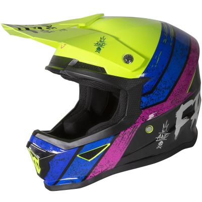 Casque cross Shot by Freegun XP-4 - STRIPE - NEON YELLOW GLOSSY 2021