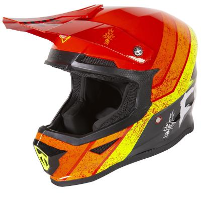 Casque cross Shot by Freegun XP-4 - STRIPE - RED GLOSSY 2021