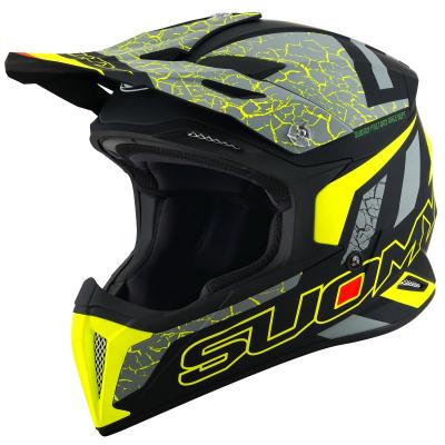 Casque cross Suomy X-WING - REEL - MATT YELLOW FLUO 2024