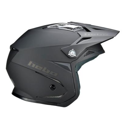 Casque trial Hebo ZONE 5 MONOCOLOR BLACK MAT 2023