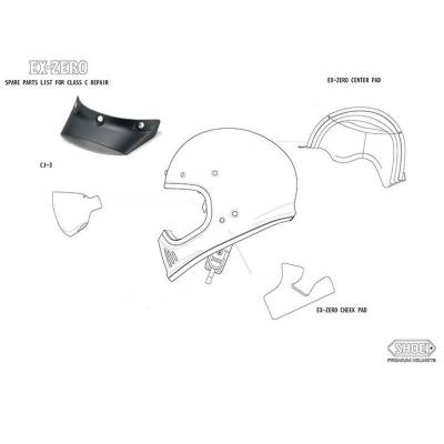 Ecran casque Shoei IRIDIUM - CJ-3 - J-O / EX - ZERO