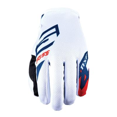 Gants cross Five MXF4 - SCRUB WHITE/RED 2023