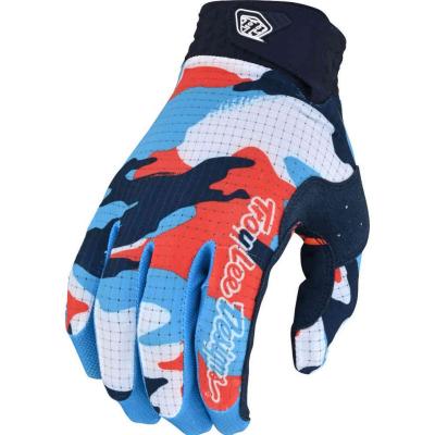 Gants cross TroyLee design AIR FORMULA CAMO NAVY/ORANGE 2022