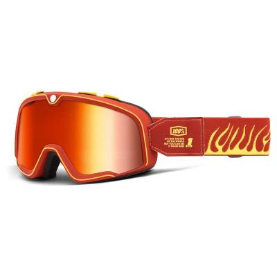 Lunettes moto 100% BARSTOW - DEATH SPRAY - ECRAN IRIDIUM RED