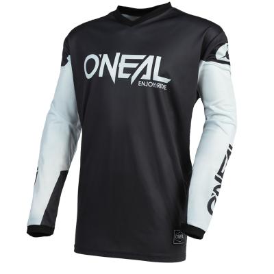 Maillot cross O'Neal ELEMENT - THREAT - BLACK WHITE 2023