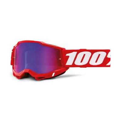 Masque cross 100% ACCURI 2 - RED - ROUGE/BLEU - ENFANT