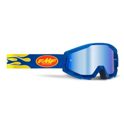 Masque cross FMF VISION POWERCORE FLAME NAVY IRIDIUM 2022