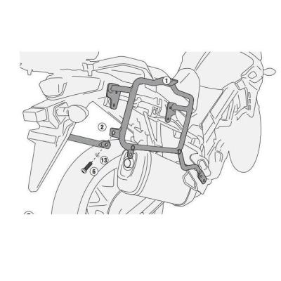 Support Valise Suzuki DL-650 V-Strom de 2017 à 2024