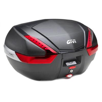 Top case Givi MONOKEY V47NN CARBONE REFLECTEUR ROUGE