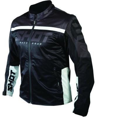 Veste enduro Shot SOFTSHELL LITE - BLACK WHITE 2022